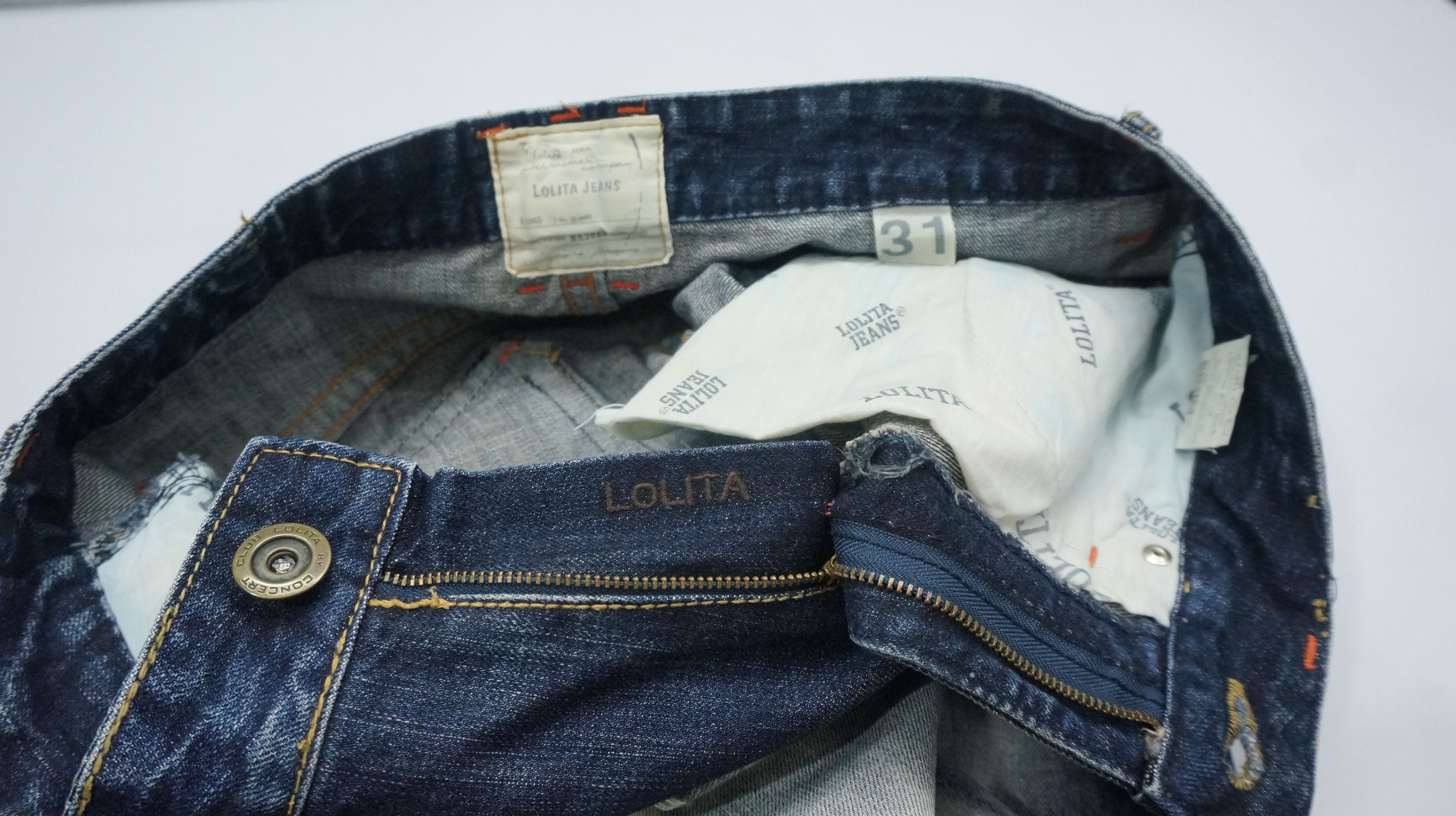 Japanese Brand Dope 🔥 LOLITA Vintage Distressed Ripped Jeans Waist 31 Size US 31 - 18 Thumbnail