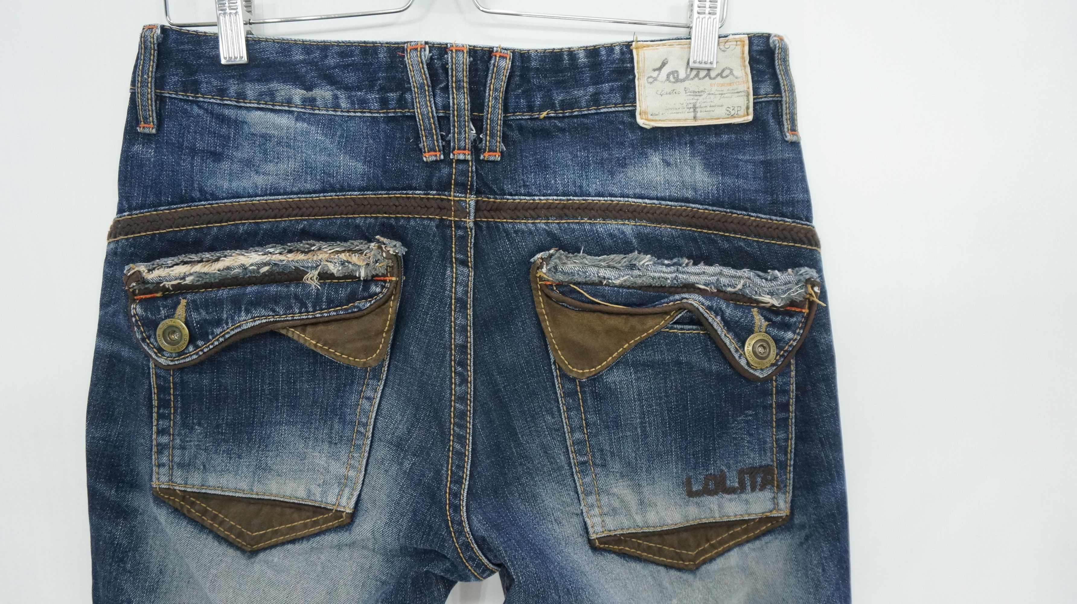 Japanese Brand Dope 🔥 LOLITA Vintage Distressed Ripped Jeans Waist 31 Size US 31 - 8 Thumbnail
