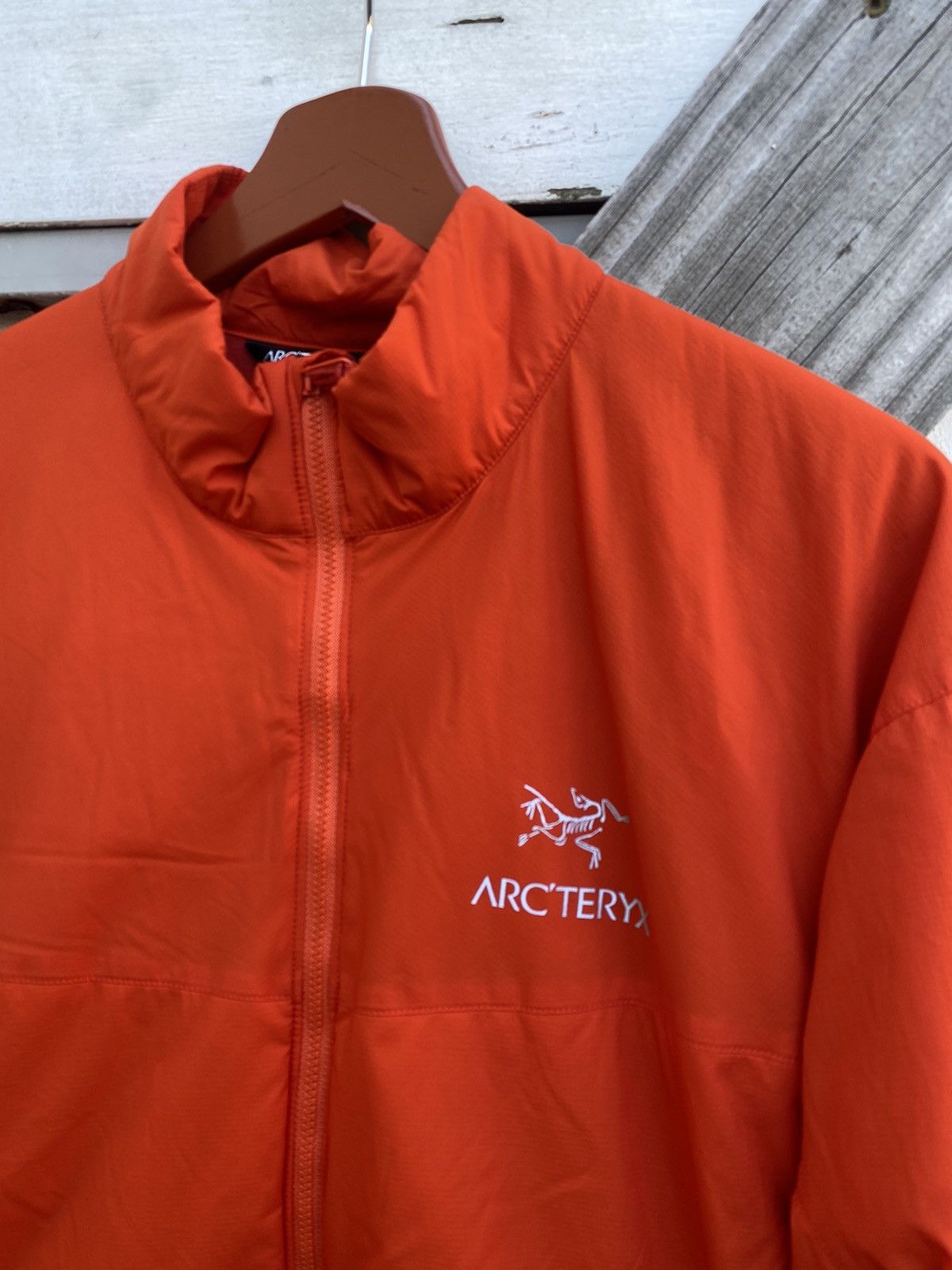 Orange Arc’teryx Atom Zip up Jacket sz L