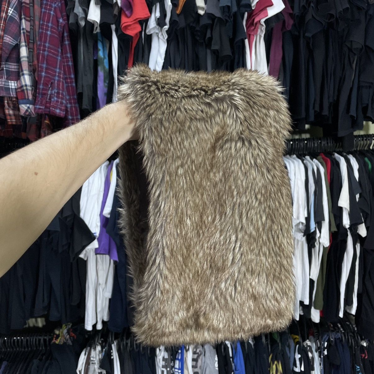 Vintage Vintage 90s Mohair Fuzzy Beanie Grunge Indie Aesthetic OS Size ONE SIZE - 1 Thumbnail