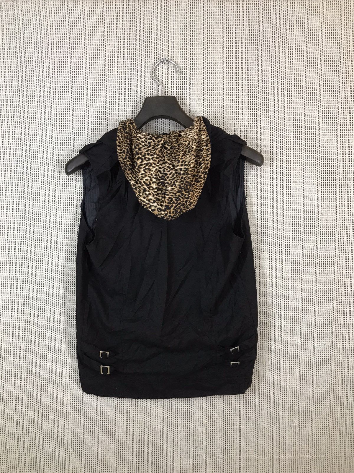 If Six Was Nine × Japanese Brand × Seditionaries ‼️SEMANTIC DESIGN RIDER VEST WITH HOOD leopard MULTIPOCKET‼️ Size US M / EU 48-50 / 2 - 7 Thumbnail