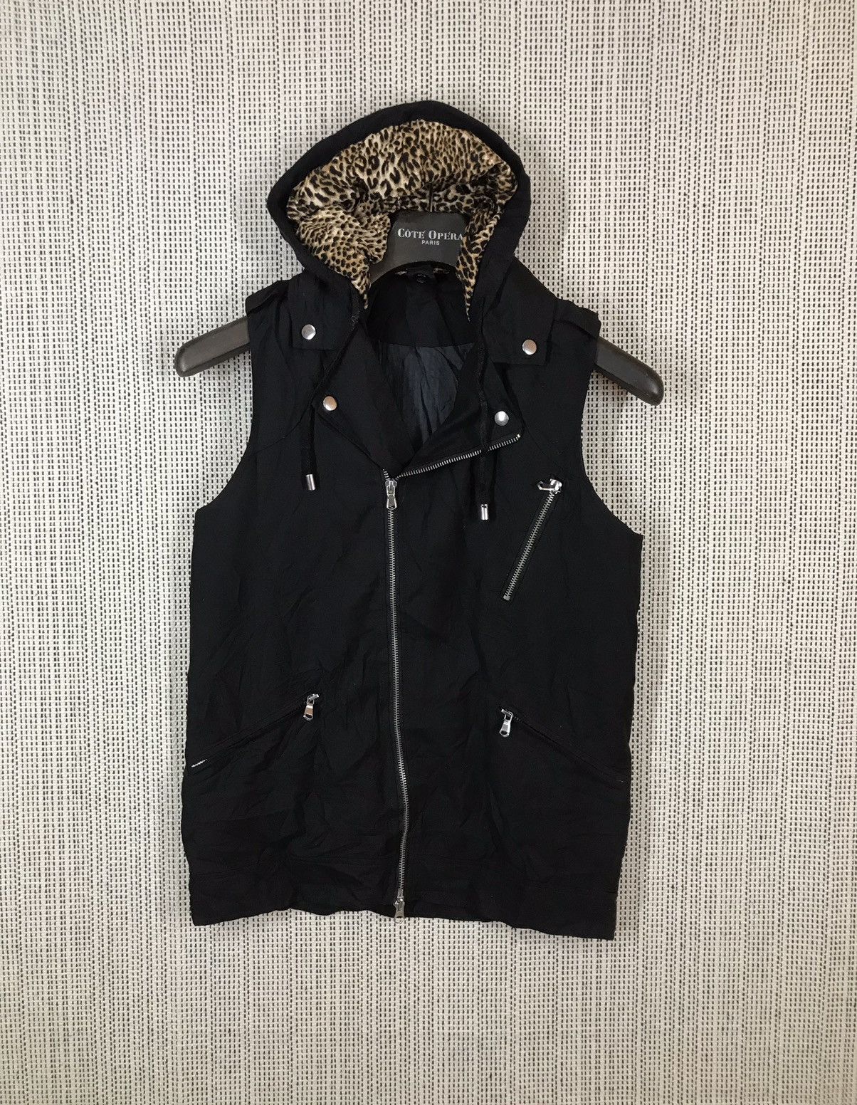 If Six Was Nine × Japanese Brand × Seditionaries ‼️SEMANTIC DESIGN RIDER VEST WITH HOOD leopard MULTIPOCKET‼️ Size US M / EU 48-50 / 2 - 1 Thumbnail