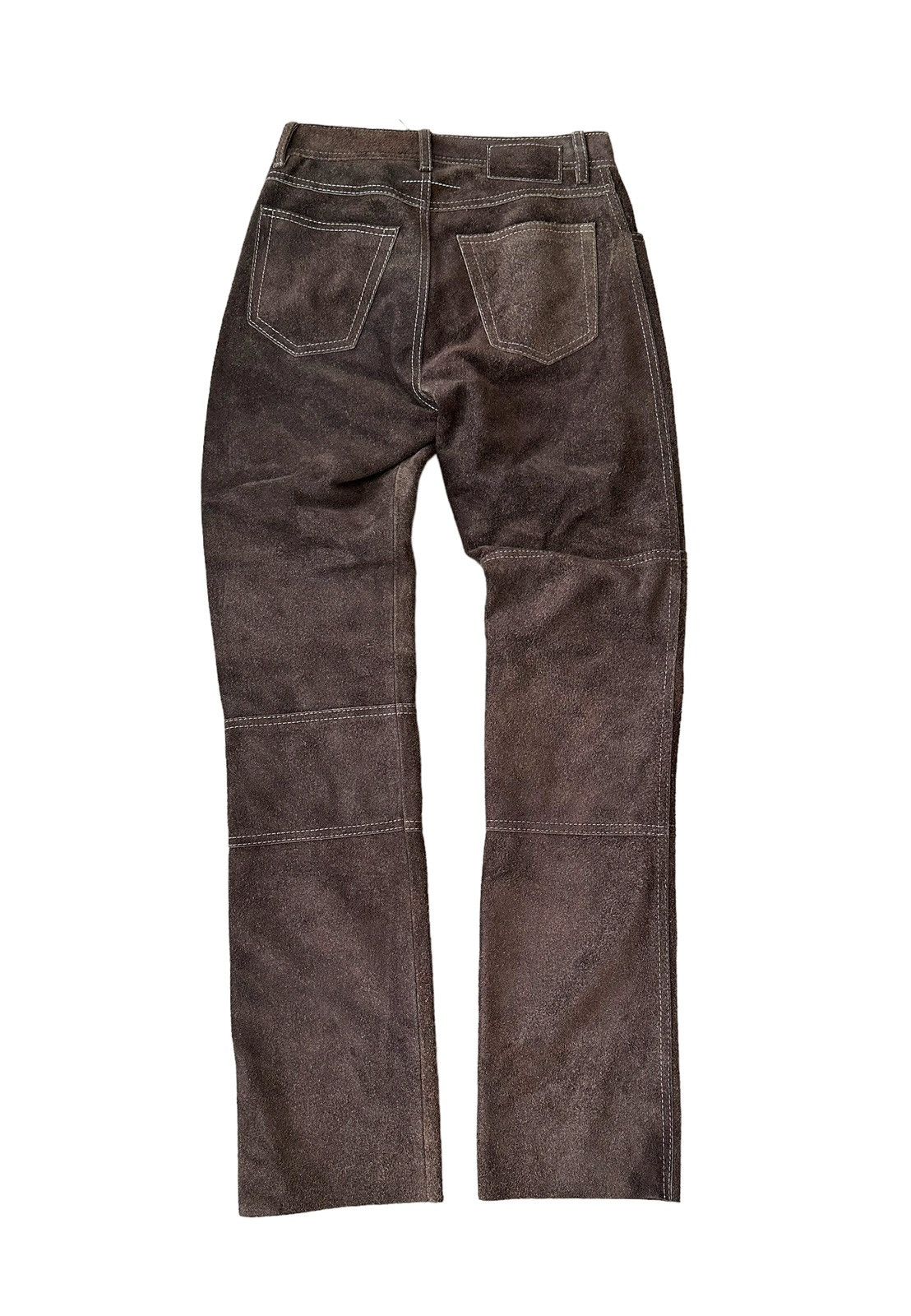Maison Margiela Sz38 $1350 Calfskin Suede Leather Patch Pants Size 26" / US 2 / IT 38 - 10 Thumbnail