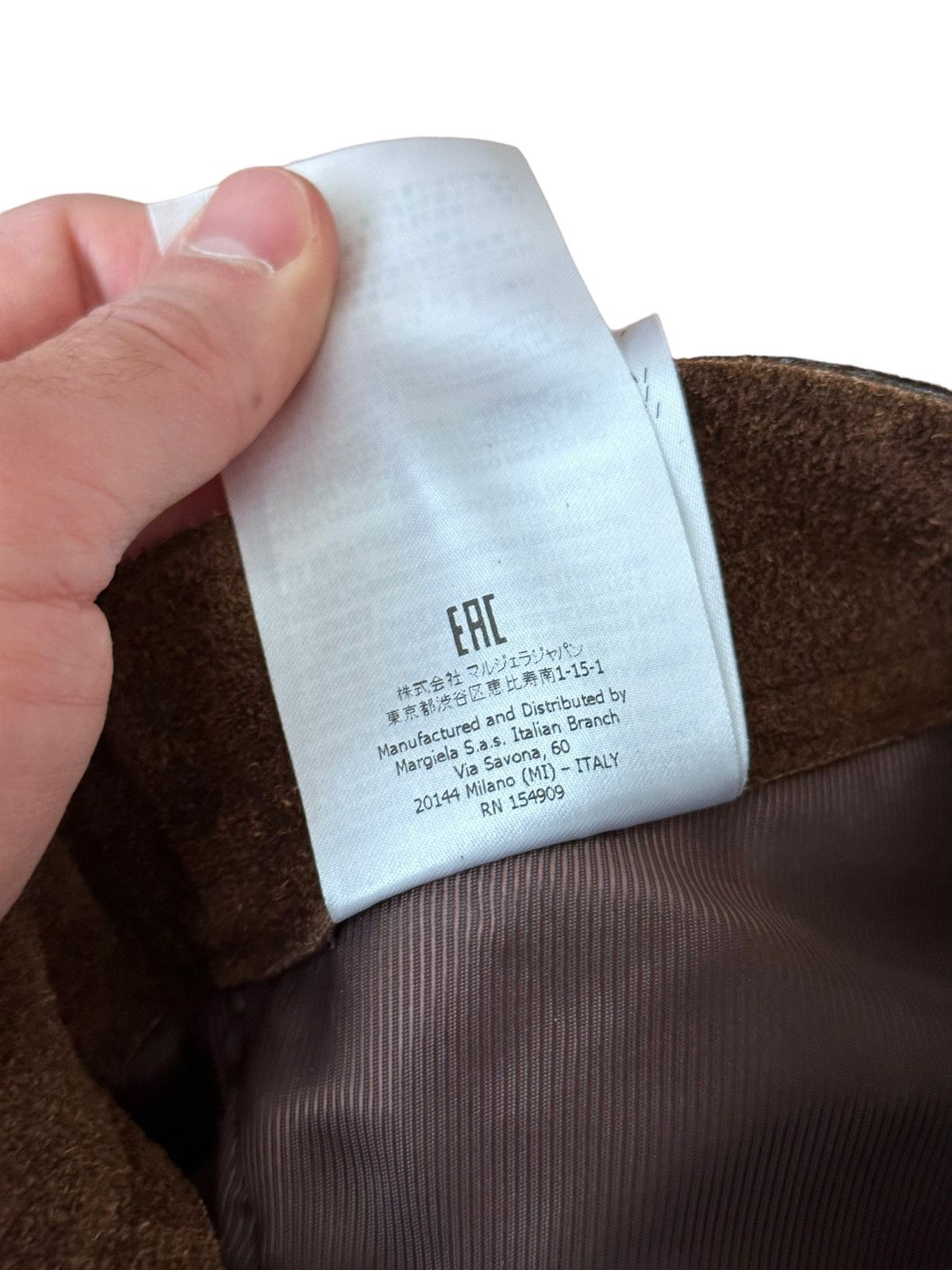 Maison Margiela Sz38 $1350 Calfskin Suede Leather Patch Pants Size 26" / US 2 / IT 38 - 14 Thumbnail