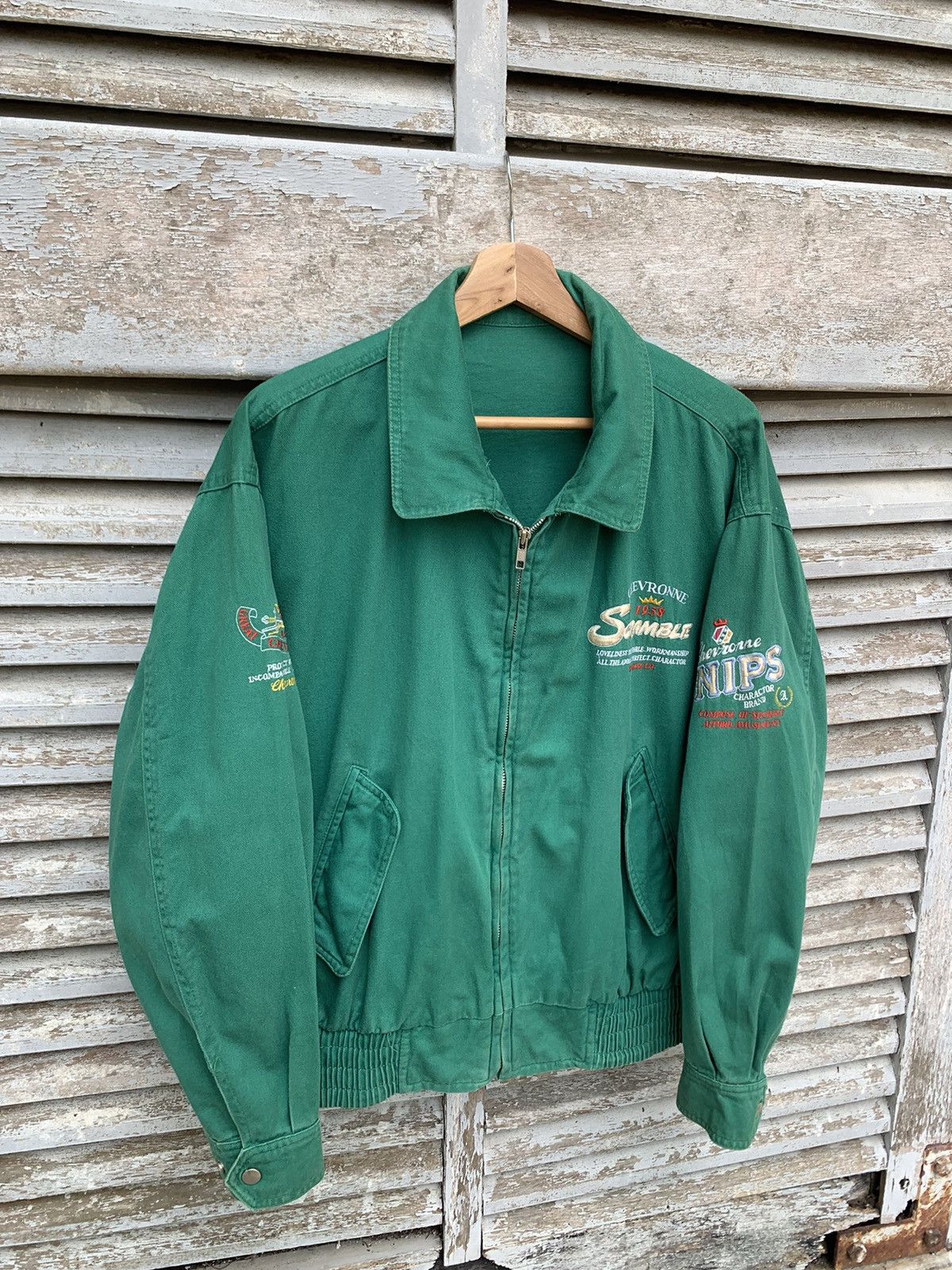 Vintage 👹Vintage Faded SCRAMBLE Bomber Jacket Size US M / EU 48-50 / 2 - 6 Thumbnail