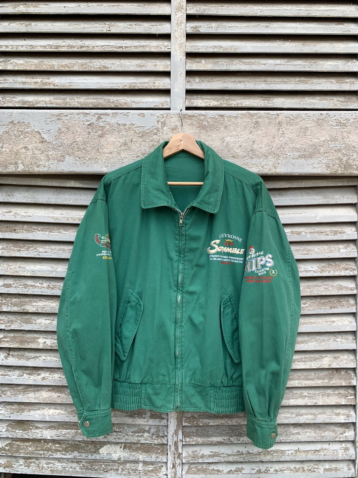 Vintage 👹Vintage Faded SCRAMBLE Bomber Jacket Size US M / EU 48-50 / 2 - 2 Thumbnail