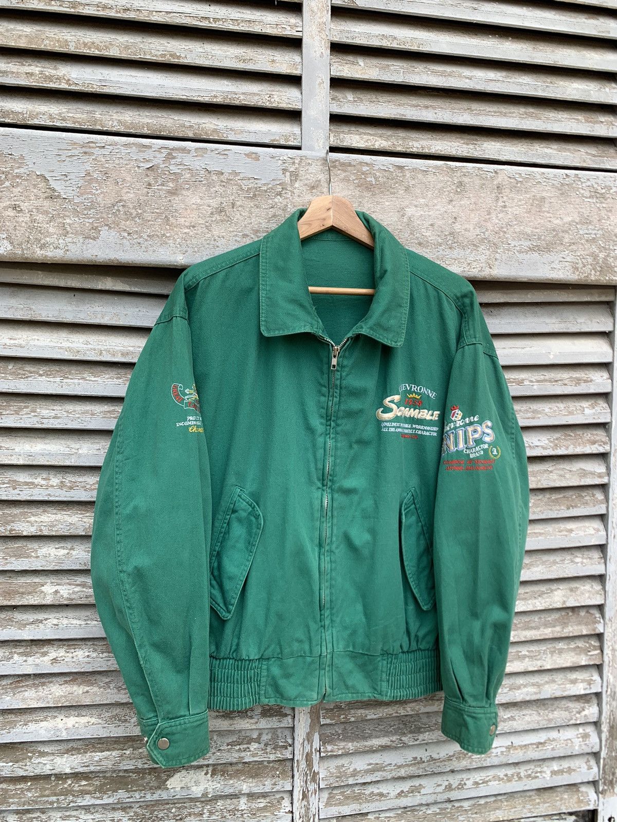 Vintage 👹Vintage Faded SCRAMBLE Bomber Jacket Size US M / EU 48-50 / 2 - 4 Thumbnail