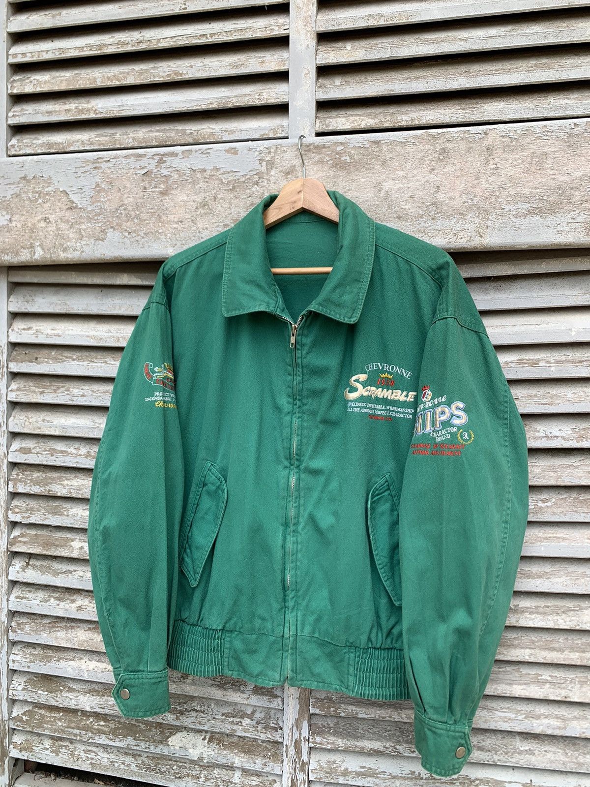 👹Vintage Faded SCRAMBLE Bomber Jacket