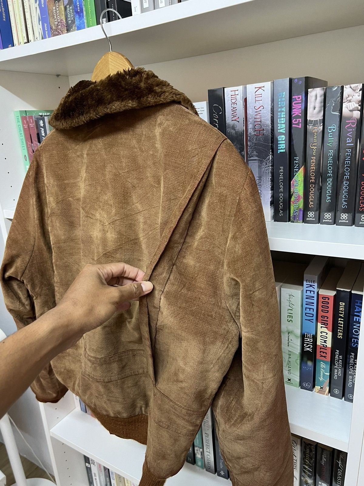 Japanese Brand HLF Japan Velvet Shearling Jacket Size US M / EU 48-50 / 2 - 5 Thumbnail