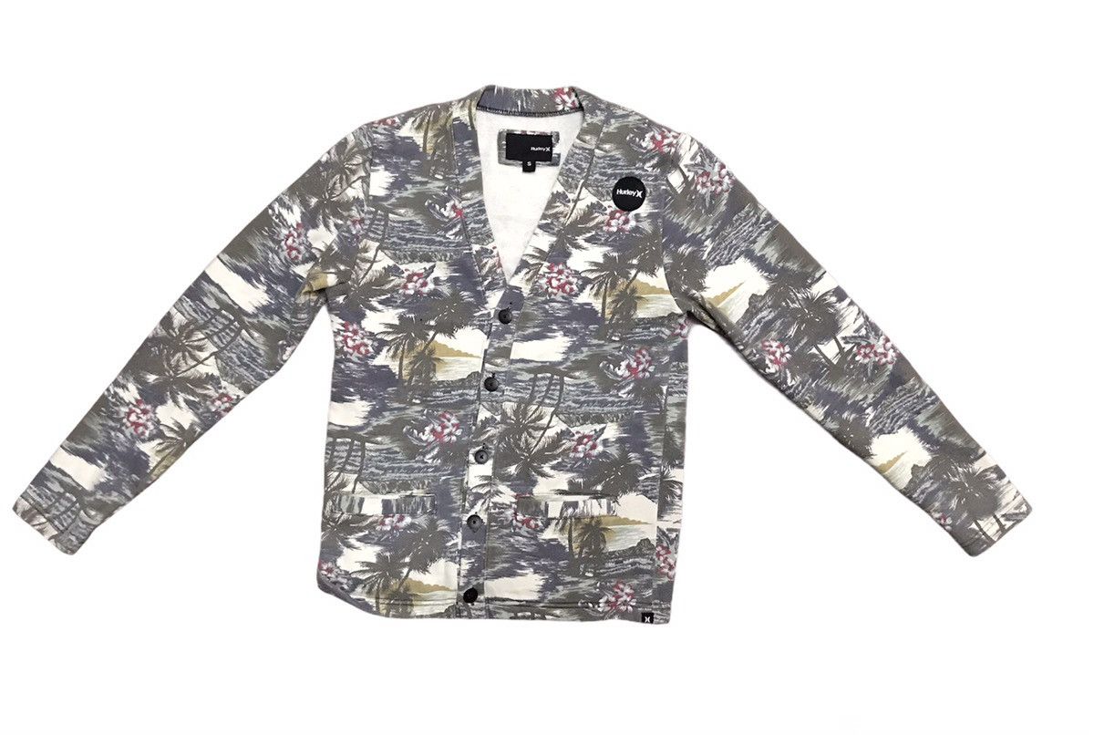 Hurley cardigan for men flora art