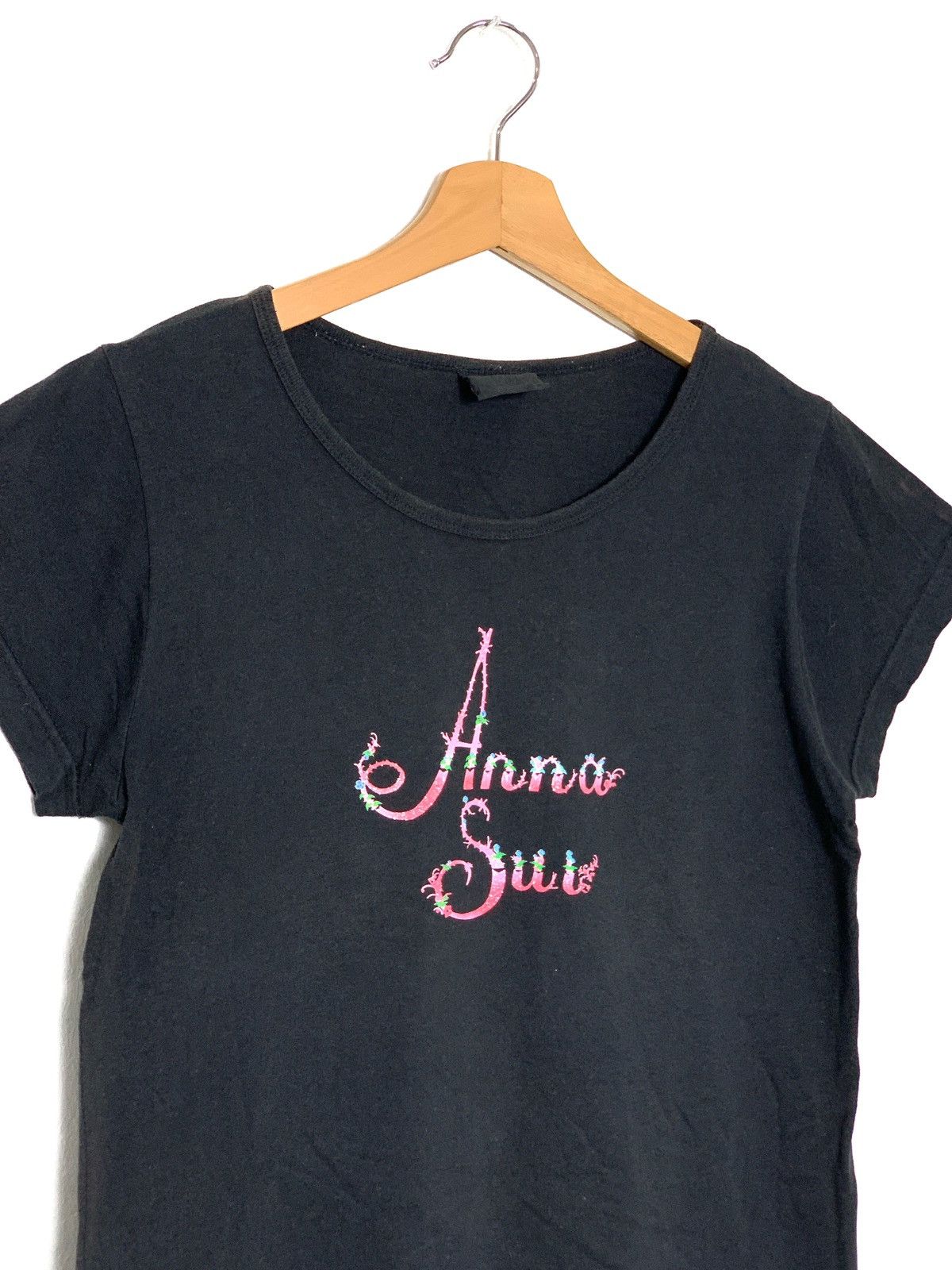 Anna Sui Vintage Anna Sui Spell Out Tee Size S / US 4 / IT 40 - 2 Thumbnail