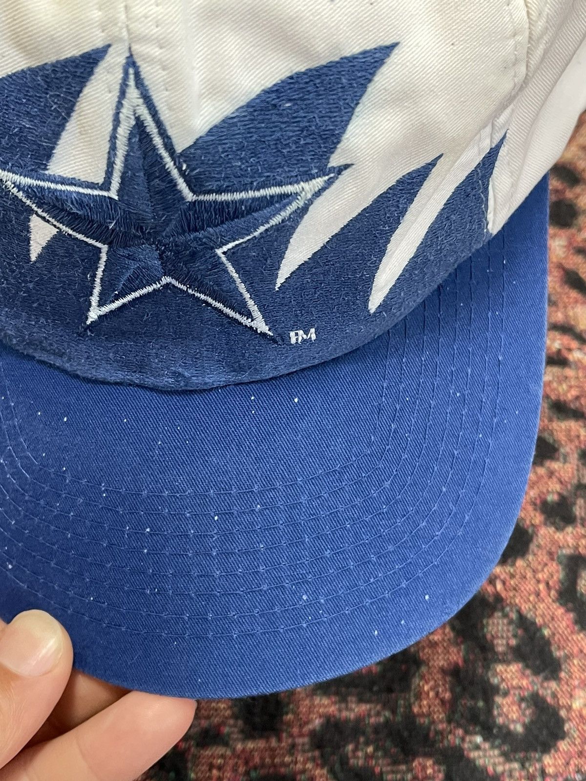 帽子 Vintage Logo Athletics Stooth Cowboys Vintage Cowboys hat with Auto 's Sharktooth Logo Athletic