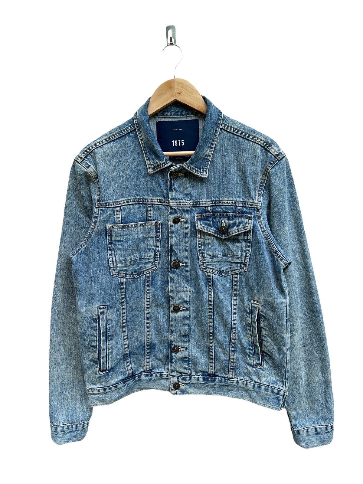 Zara 🔥ZARA MAN 1975 WASH DYED STYLE DENIM TRUCKET JACKET Size US L / EU 52-54 / 3 - 1 Preview