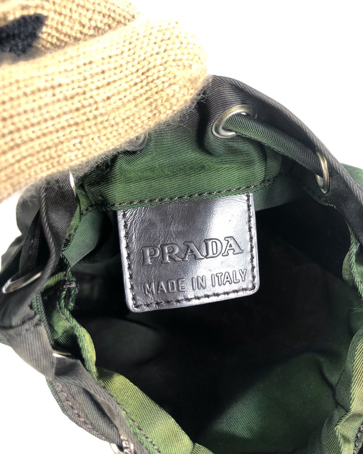 Prada Rare Prada Mini Nylon Bucket Bag Made in Italy Size ONE SIZE - 10 Thumbnail