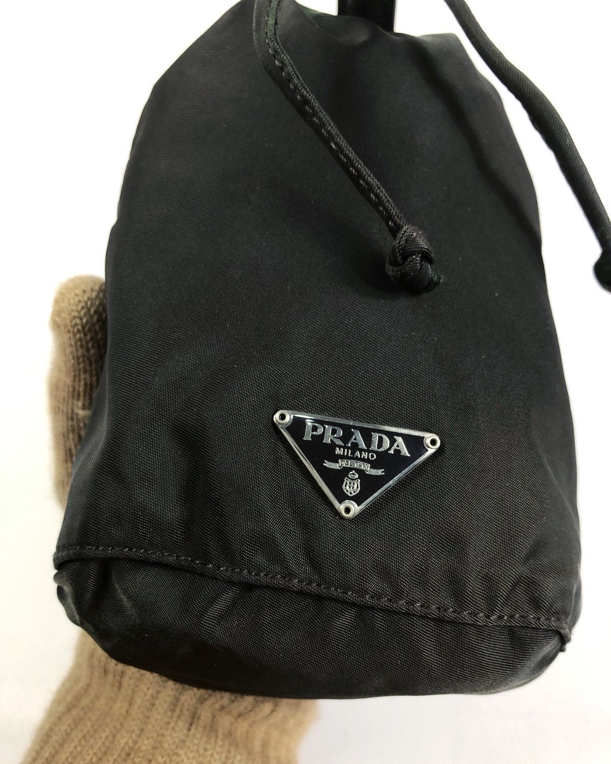 Prada Rare Prada Mini Nylon Bucket Bag Made in Italy Size ONE SIZE - 5 Thumbnail