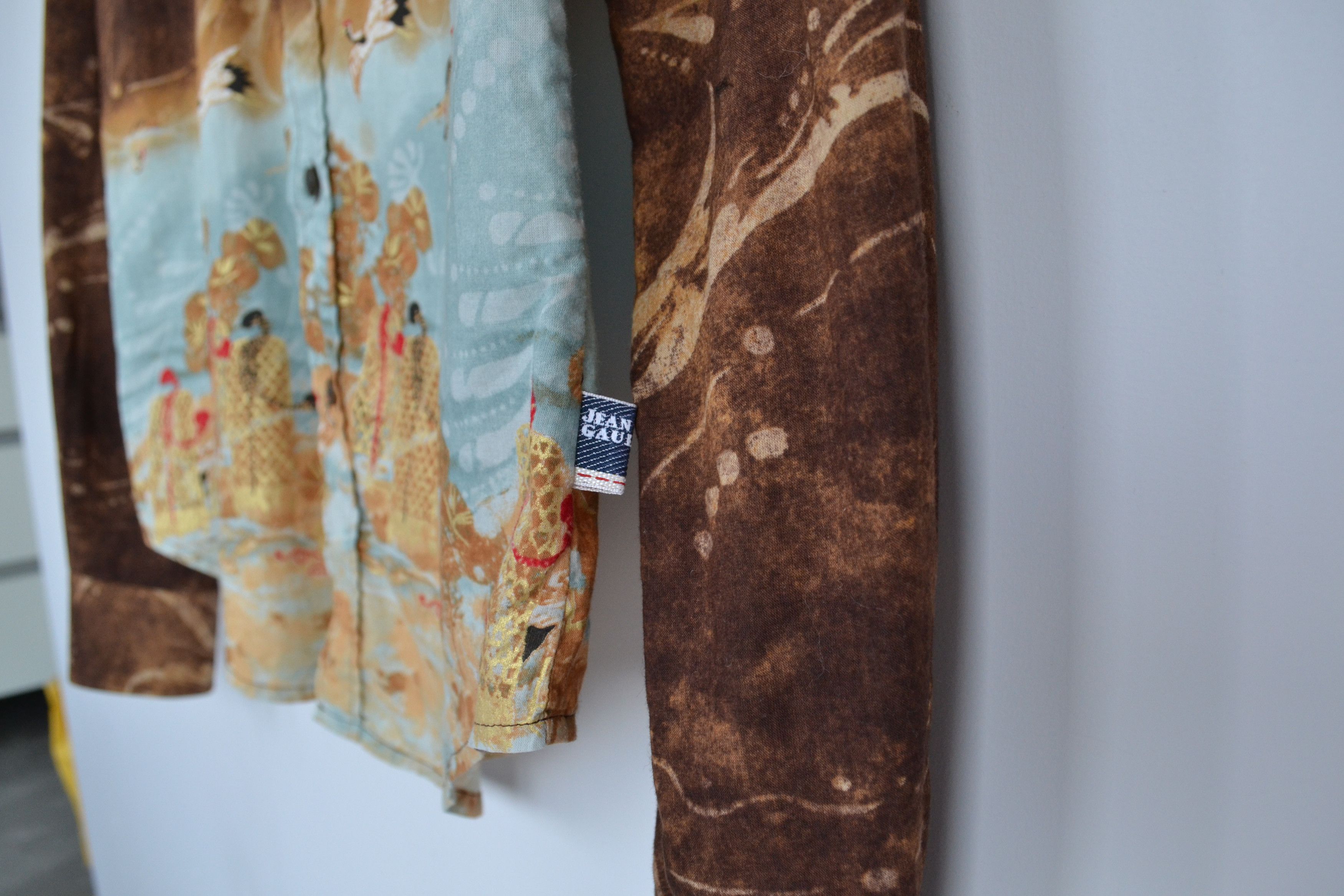 Jean Paul Gaultier Jean Paul Gaultier Shirt Long Sleeve Printed Brown 90s Size US S / EU 44-46 / 1 - 5 Thumbnail