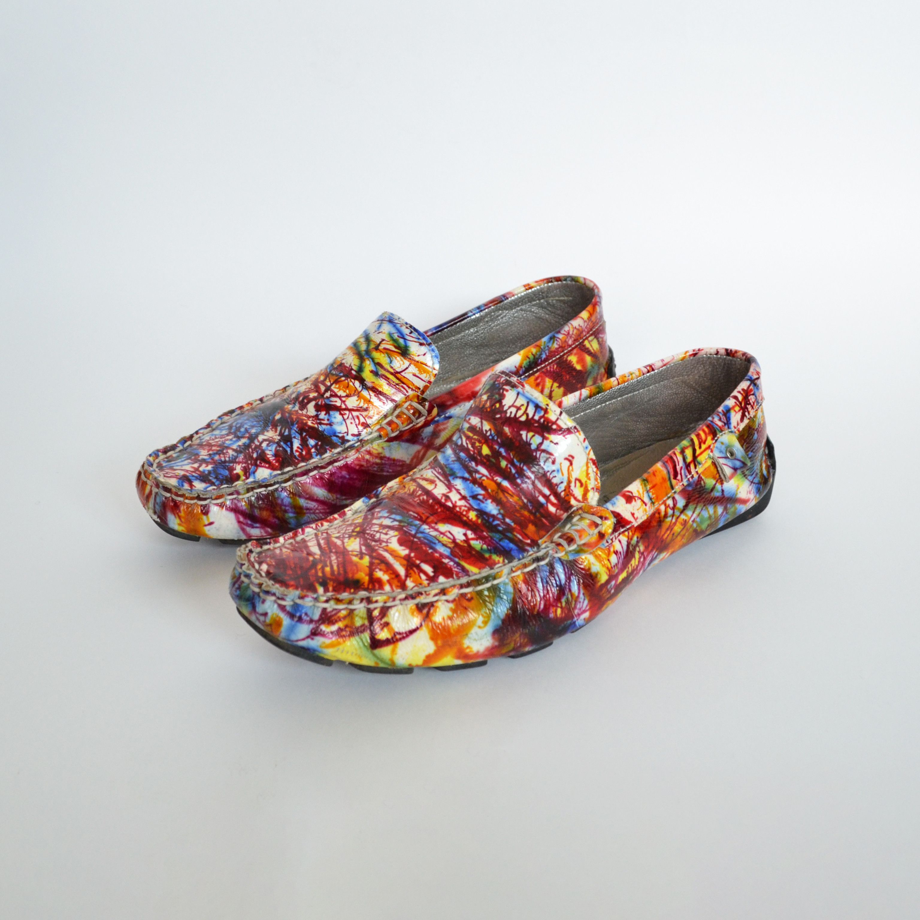 Dior Dior Moccasins Vintage Rasta Print Drivers Shoes Leather Size US 7 / IT 37 - 4 Thumbnail