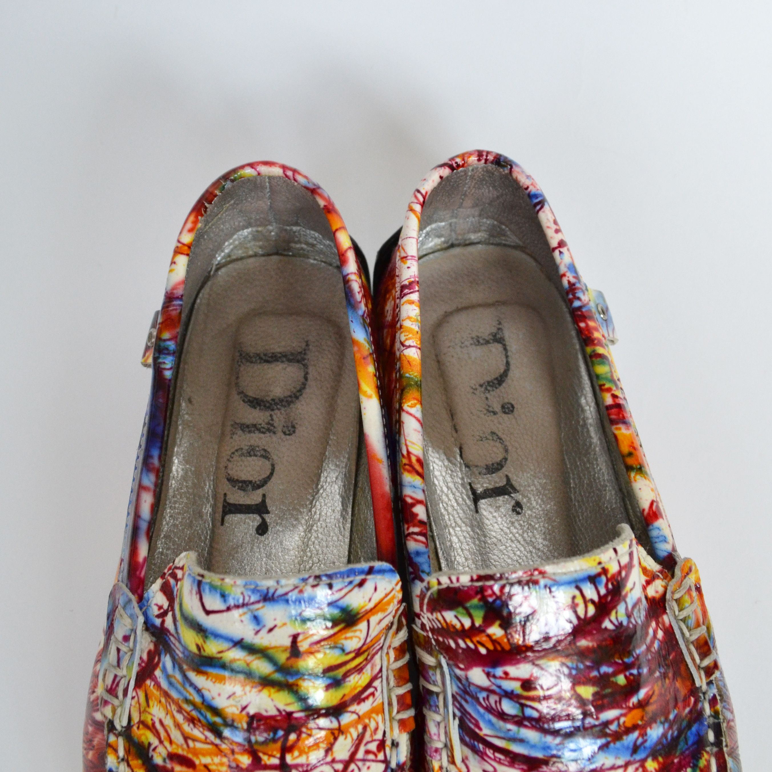 Dior Dior Moccasins Vintage Rasta Print Drivers Shoes Leather Size US 7 / IT 37 - 7 Thumbnail