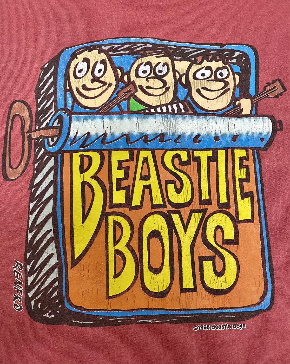 Band Tees 90s Distressed Vintage Beastie Boys Size US M / EU 48-50 / 2 - 1 Thumbnail