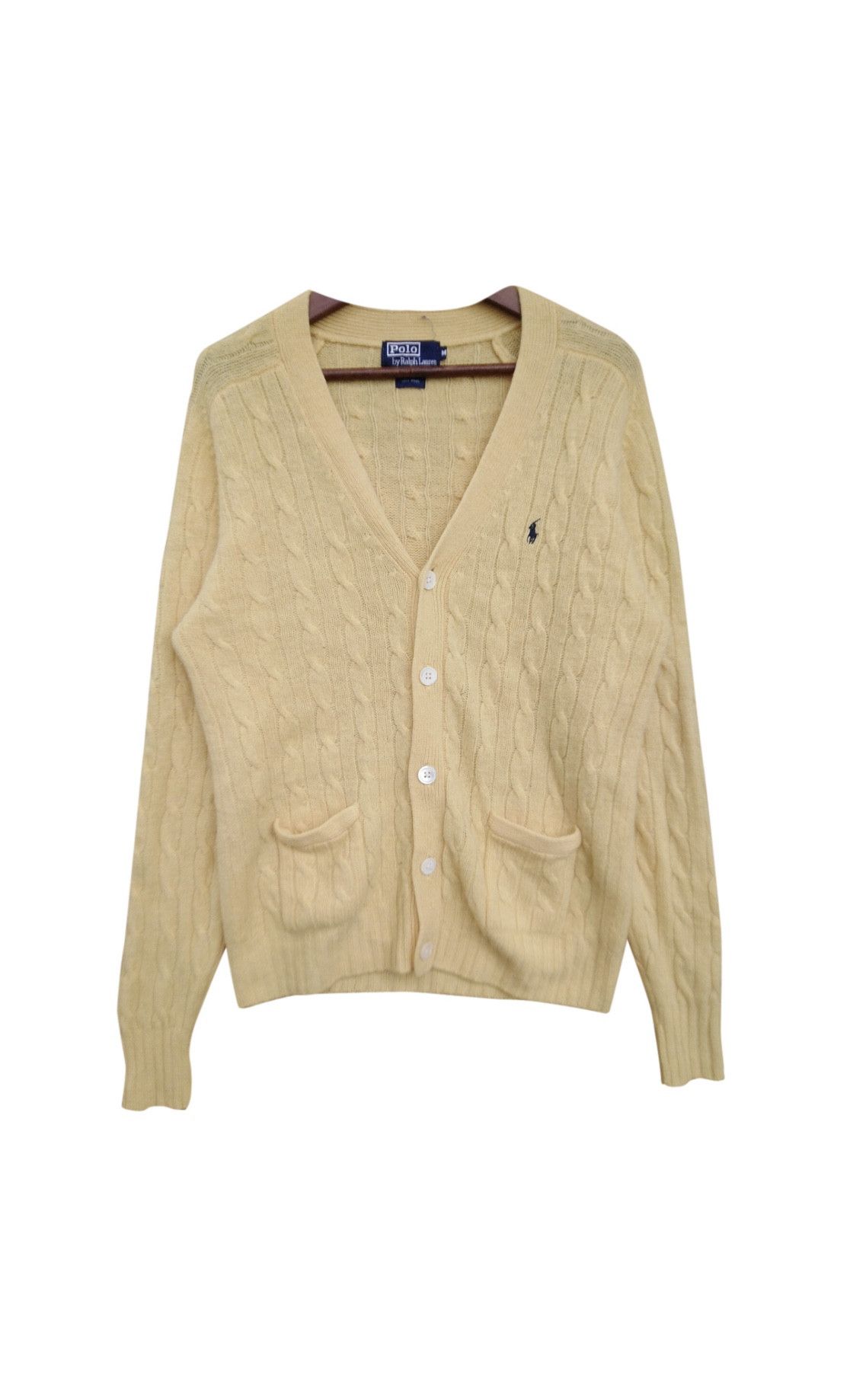 Designer Polo Ralph Lauren Knitwear Wool Cardigan Jumper Button Style Size US M / EU 48-50 / 2 - 1 Thumbnail