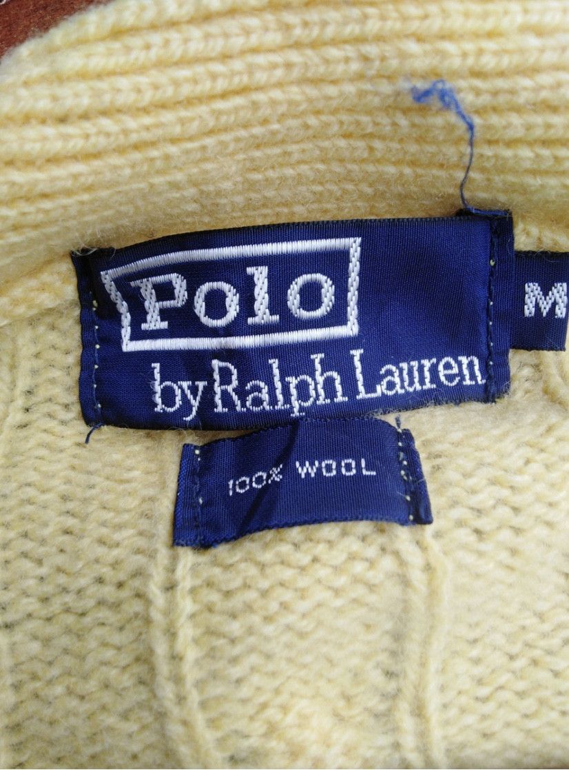 Designer Polo Ralph Lauren Knitwear Wool Cardigan Jumper Button Style Size US M / EU 48-50 / 2 - 3 Thumbnail