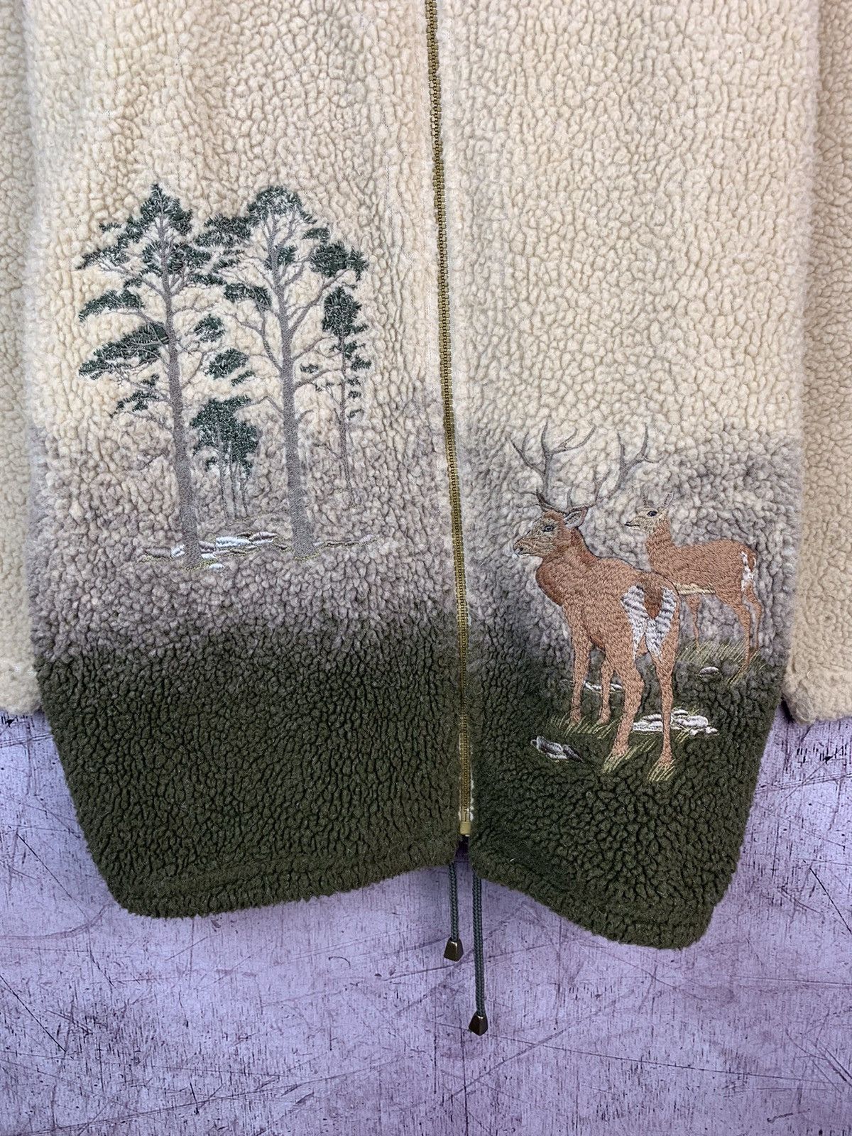 Vintage Vintage Acorn Fleece Jacket Animals Print Size US L / EU 52-54 / 3 - 4 Thumbnail