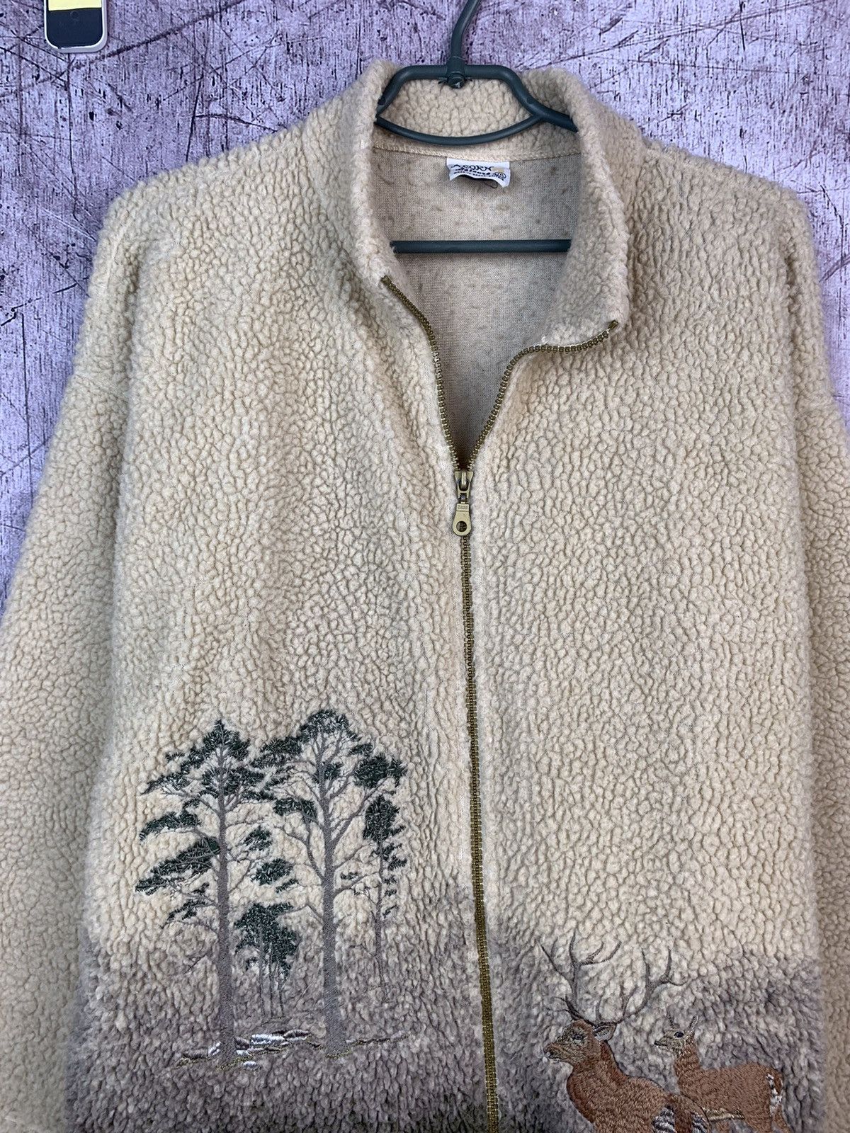Vintage Vintage Acorn Fleece Jacket Animals Print Size US L / EU 52-54 / 3 - 2 Thumbnail