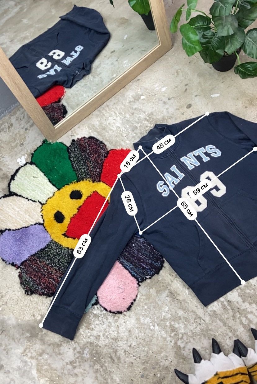 Vintage 1990s SAINTS 69 VINTAGE FADED BOXY FIT ZIP SWEATSHIRT Size US L / EU 52-54 / 3 - 6 Thumbnail