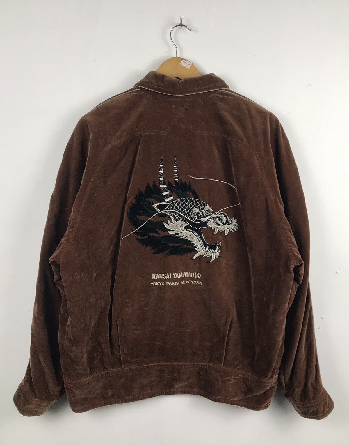 Kansai Yamamoto Vintage 80's Kansai Yamamoto Velvet Sukajan Rare Design Size US M / EU 48-50 / 2 - 2 Thumbnail