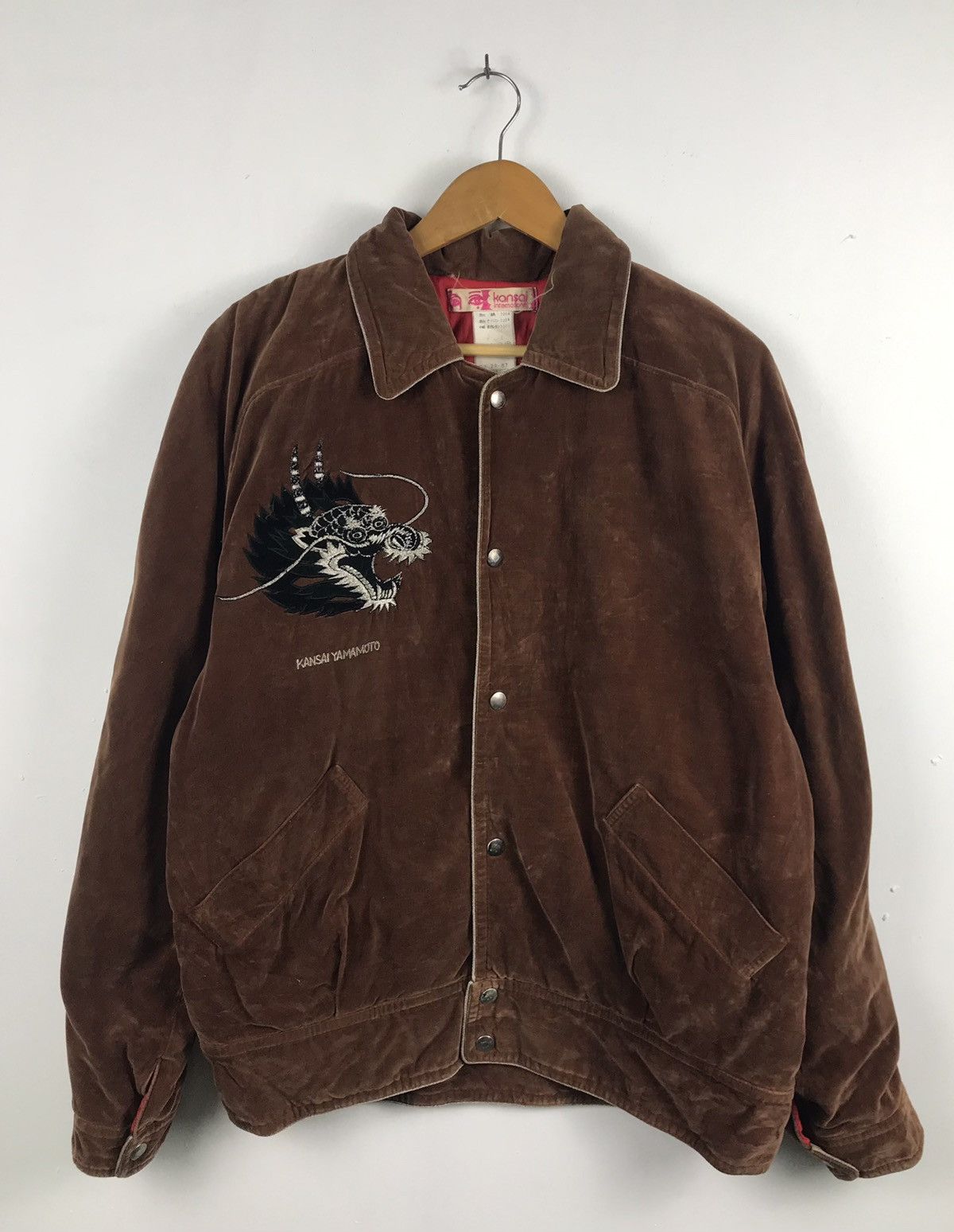 Kansai Yamamoto Vintage 80's Kansai Yamamoto Velvet Sukajan Rare Design Size US M / EU 48-50 / 2 - 1 Thumbnail