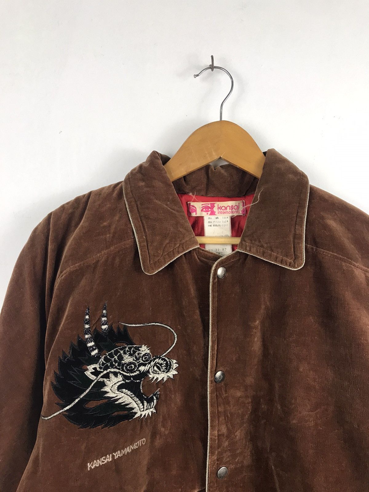 Kansai Yamamoto Vintage 80's Kansai Yamamoto Velvet Sukajan Rare Design Size US M / EU 48-50 / 2 - 4 Thumbnail