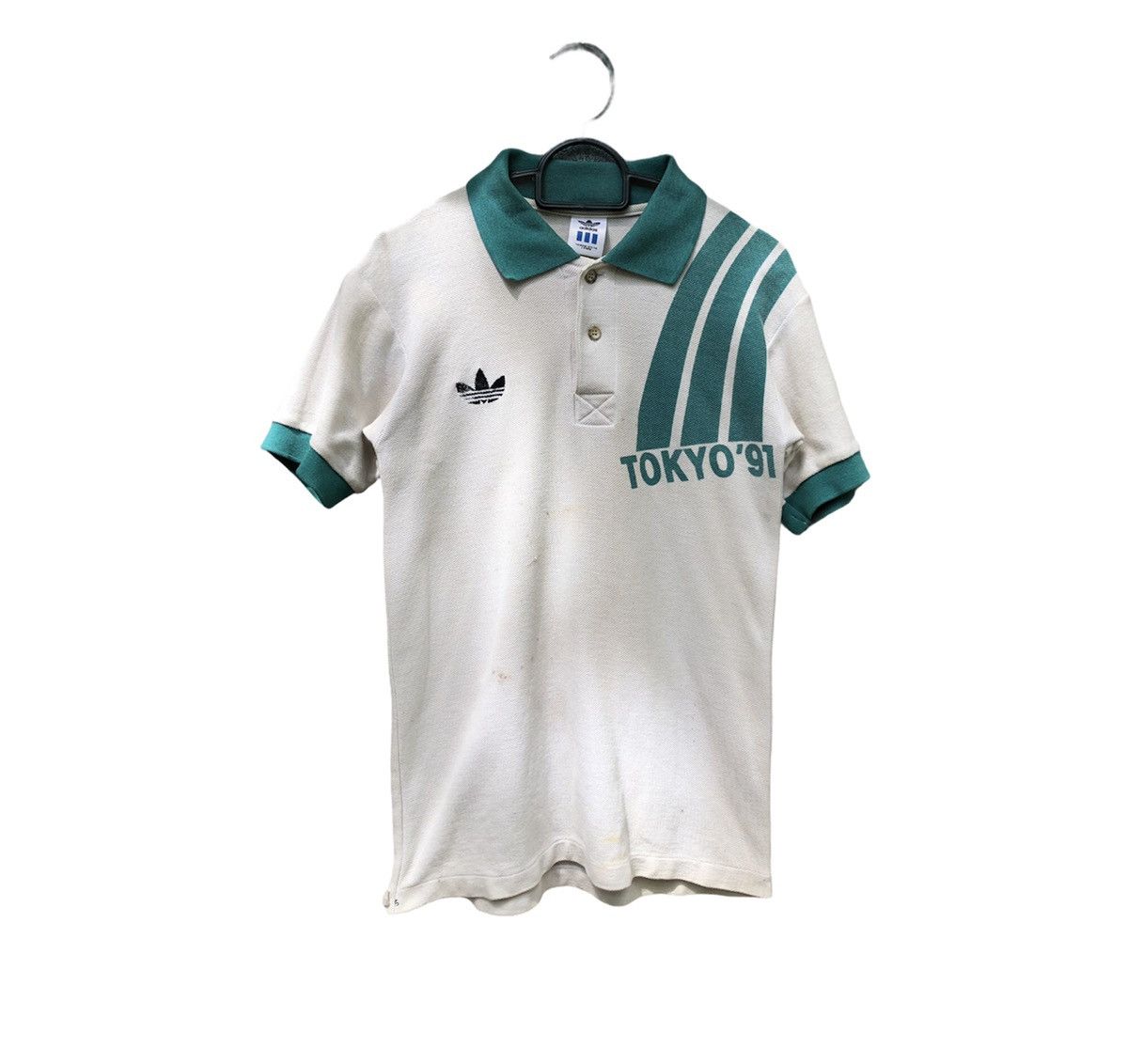 Adidas × Vintage Vintage 90s Adidas Trifoil Trikot World IAAF Tokyo ‘91 Size US XS / EU 42 / 0 - 1 Thumbnail