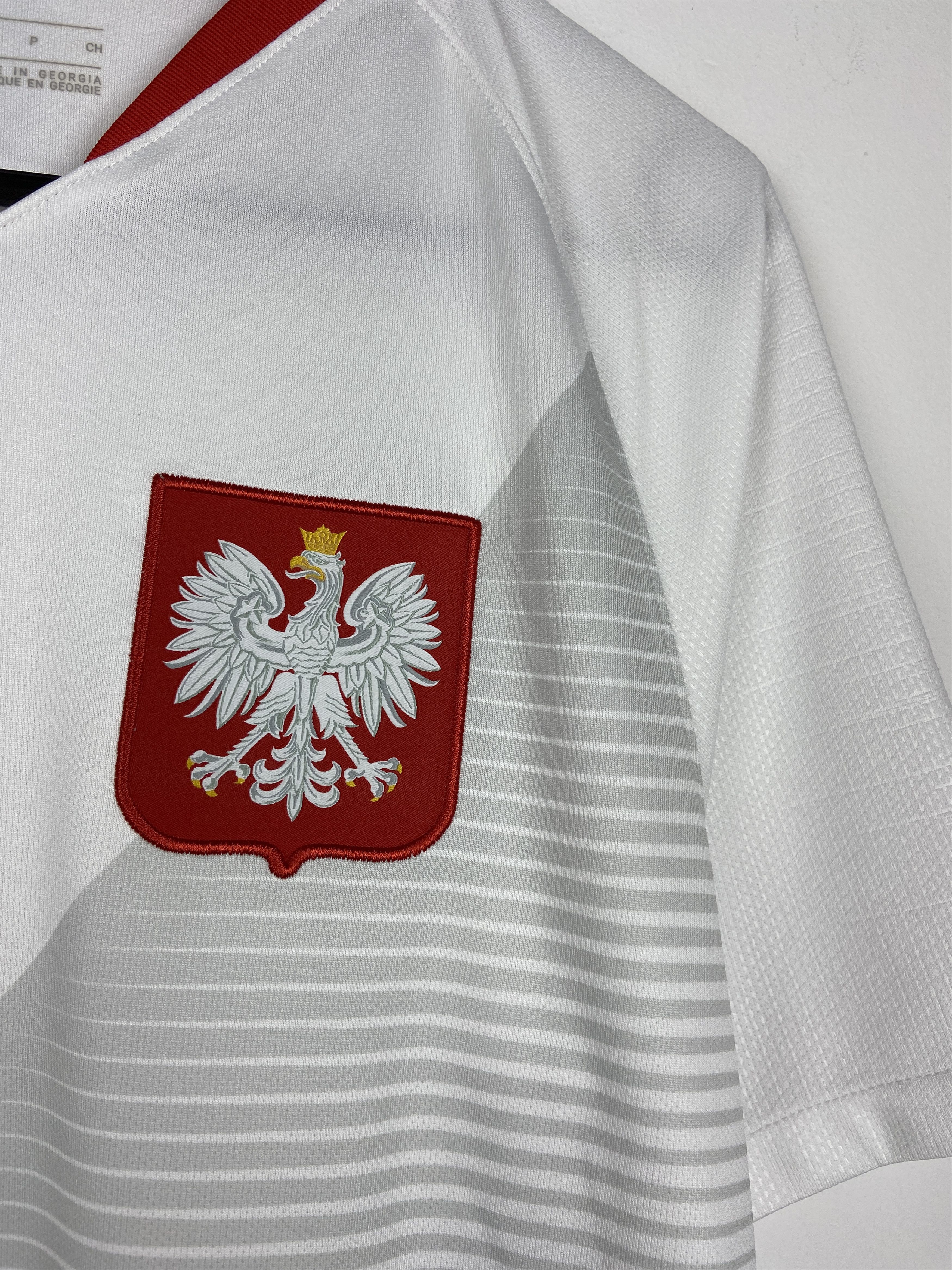 Nike Poland National Team 2018 Home Soccer Jersey Football Shirt Size US S / EU 44-46 / 1 - 5 Thumbnail