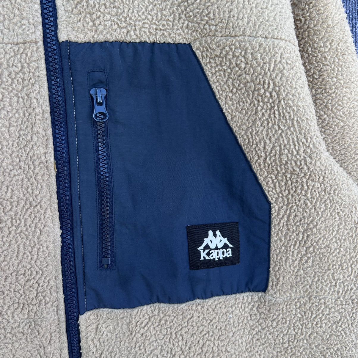 Kappa × Vintage Vintage Kappa Deep Pile Fleece Zip Up Jacket Size US XL / EU 56 / 4 - 3 Thumbnail