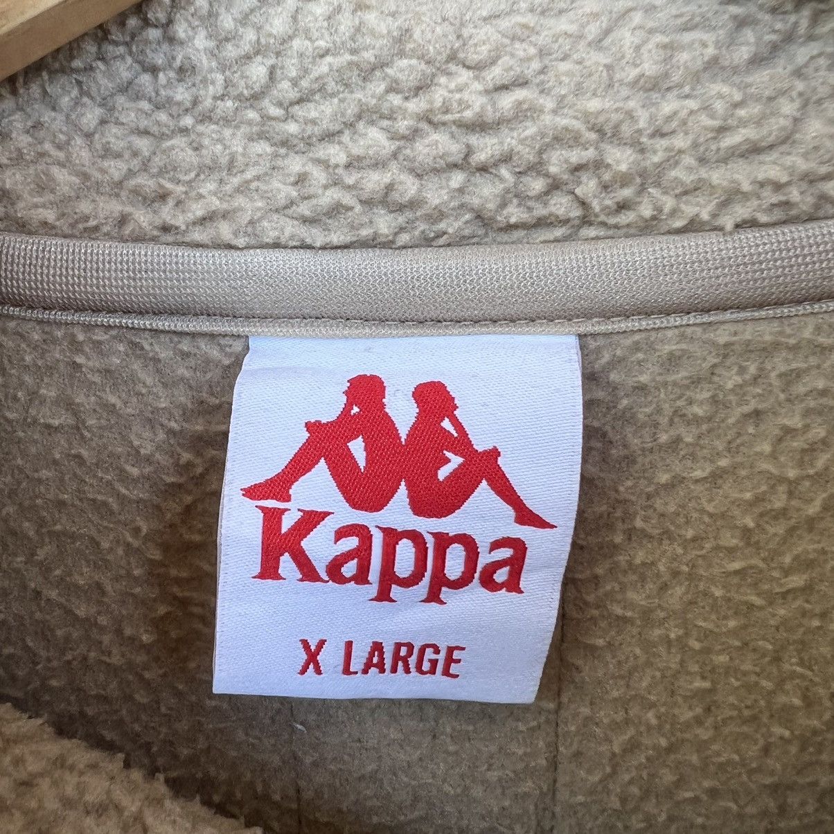 Kappa × Vintage Vintage Kappa Deep Pile Fleece Zip Up Jacket Size US XL / EU 56 / 4 - 4 Thumbnail