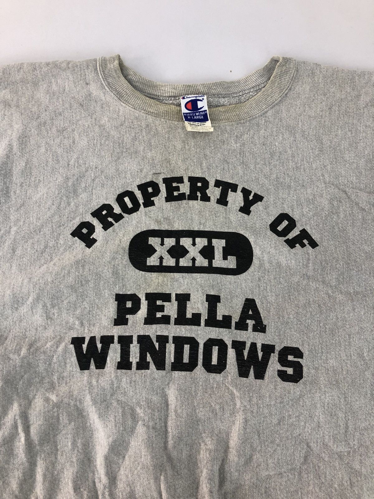 Champion × Vintage 90s Champion Property Of XXL Pella Windows Spell Out Size US XXL / EU 58 / 5 - 3 Thumbnail