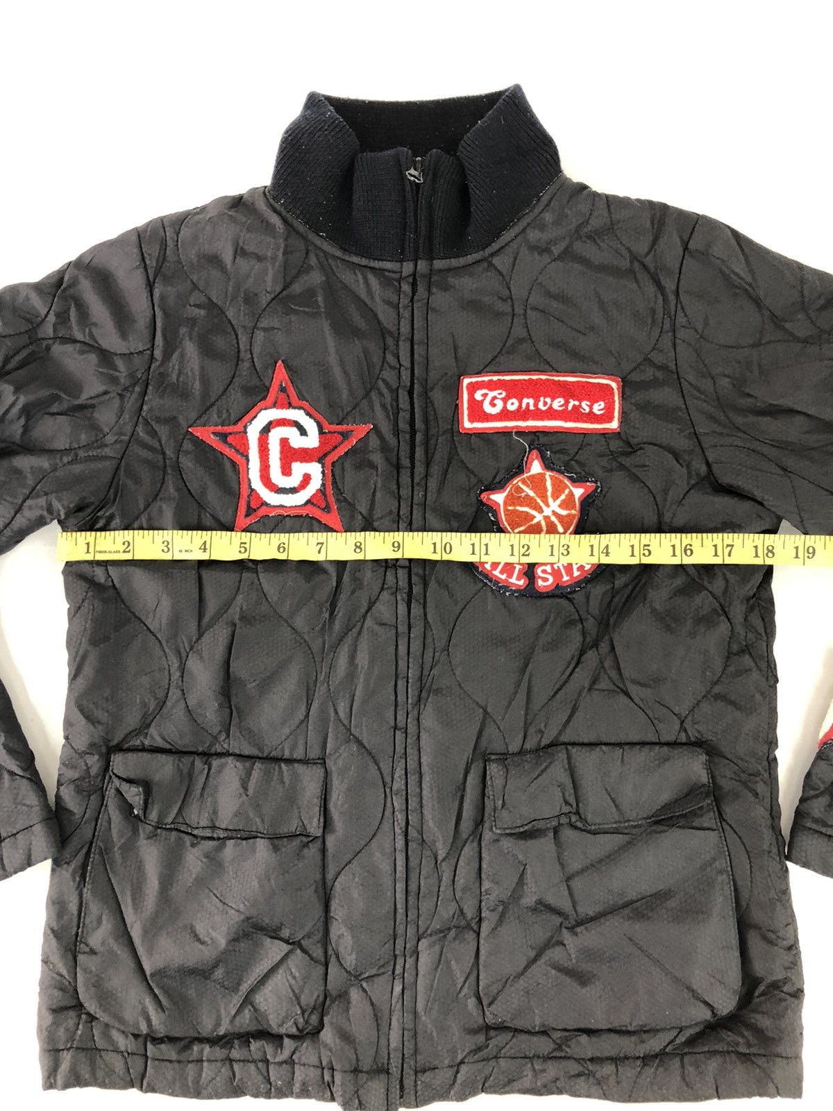 Converse × Vintage Converse All Star Puffer Quilted Jacket Patchwork 53 Size S Size US S / EU 44-46 / 1 - 9 Thumbnail