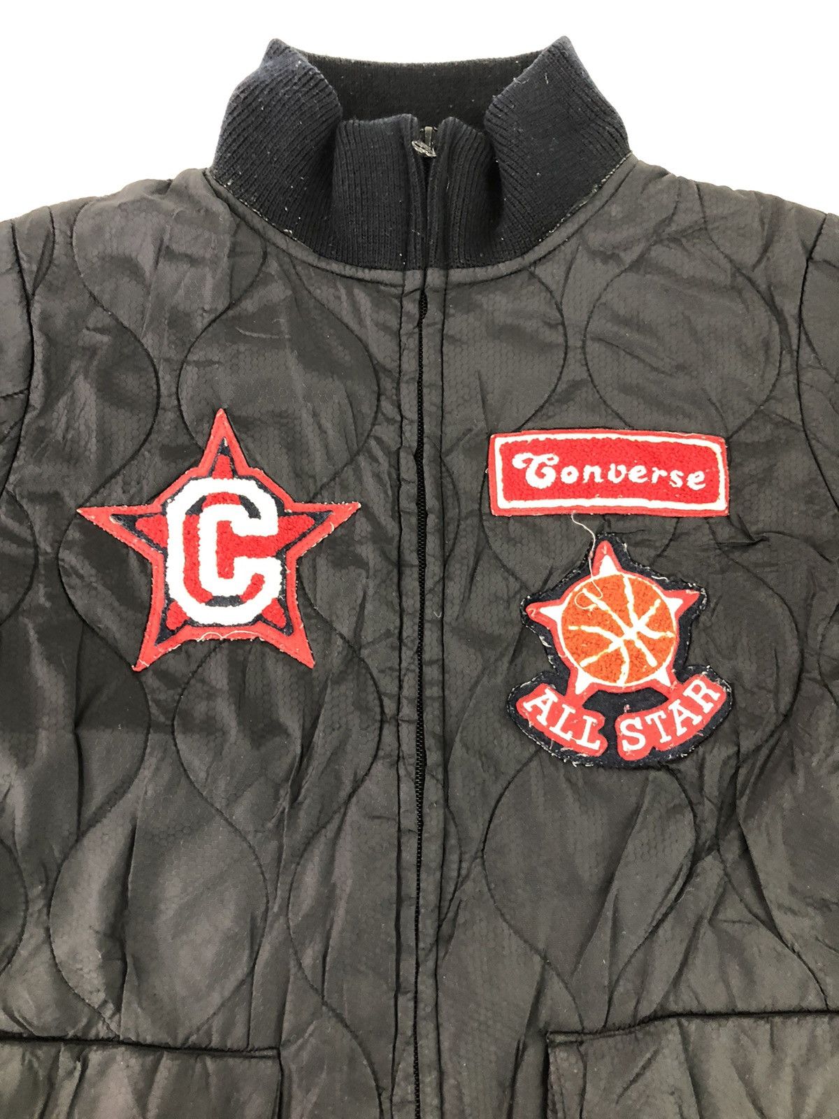 Converse × Vintage Converse All Star Puffer Quilted Jacket Patchwork 53 Size S Size US S / EU 44-46 / 1 - 3 Thumbnail