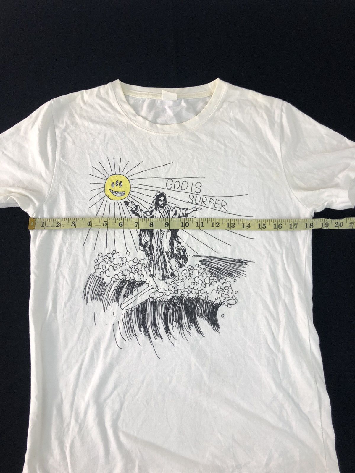 Japanese Brand × Vintage Standard Of Earth God Is Surfer Wave Jesus Big Logo Tee Size US S / EU 44-46 / 1 - 7 Thumbnail