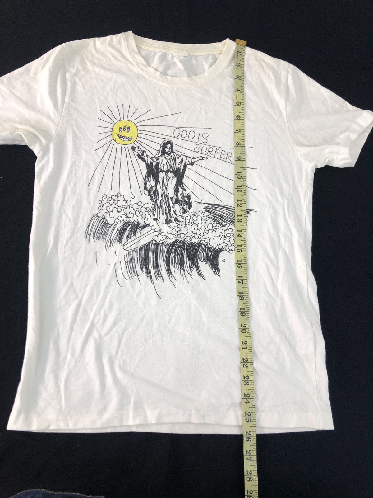 Japanese Brand × Vintage Standard Of Earth God Is Surfer Wave Jesus Big Logo Tee Size US S / EU 44-46 / 1 - 8 Thumbnail