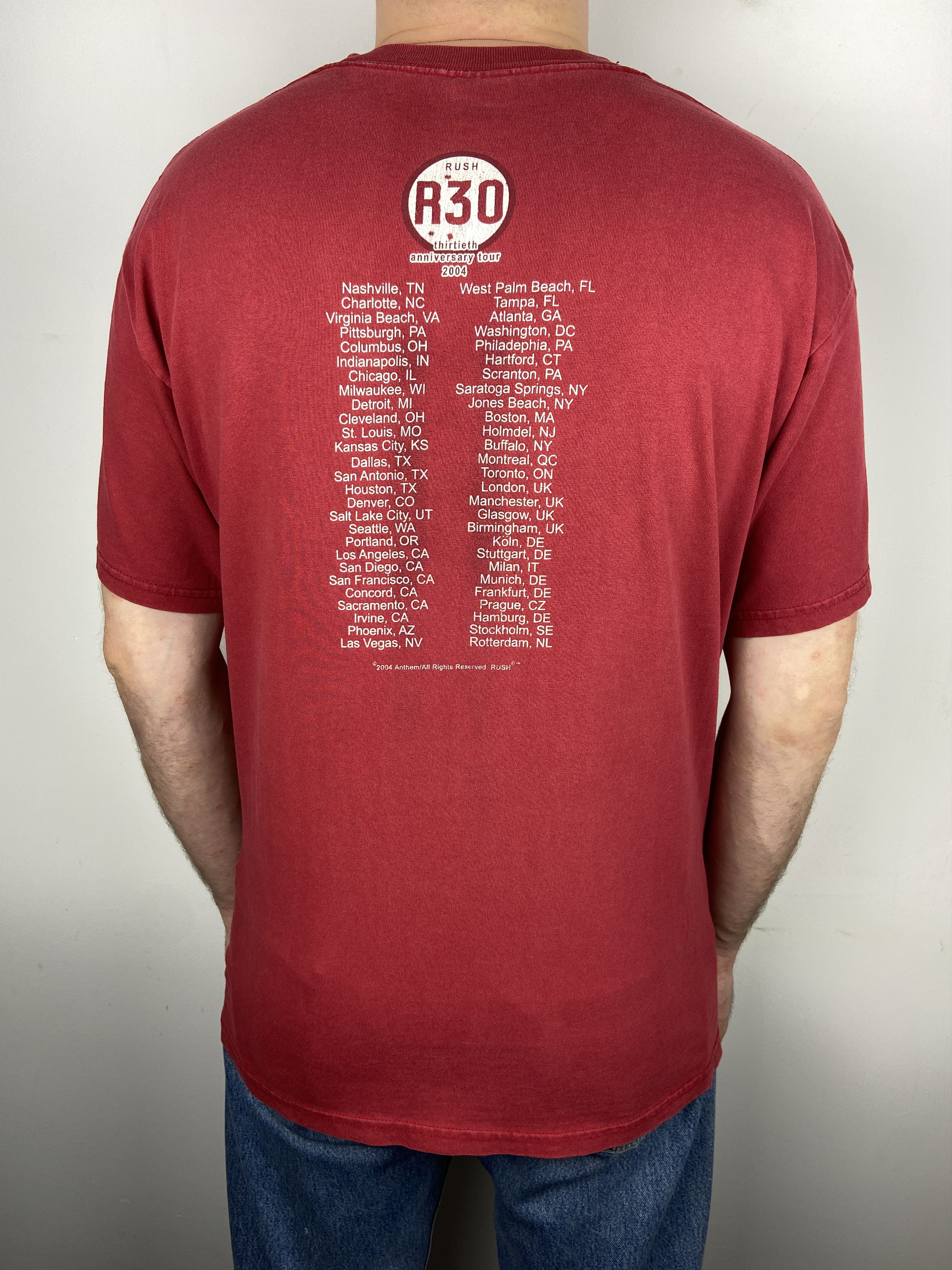 Band Tees Vintage Rush R30 Anniversary Tour Rock Band T Shirt Tee Size US L / EU 52-54 / 3 - 4 Thumbnail