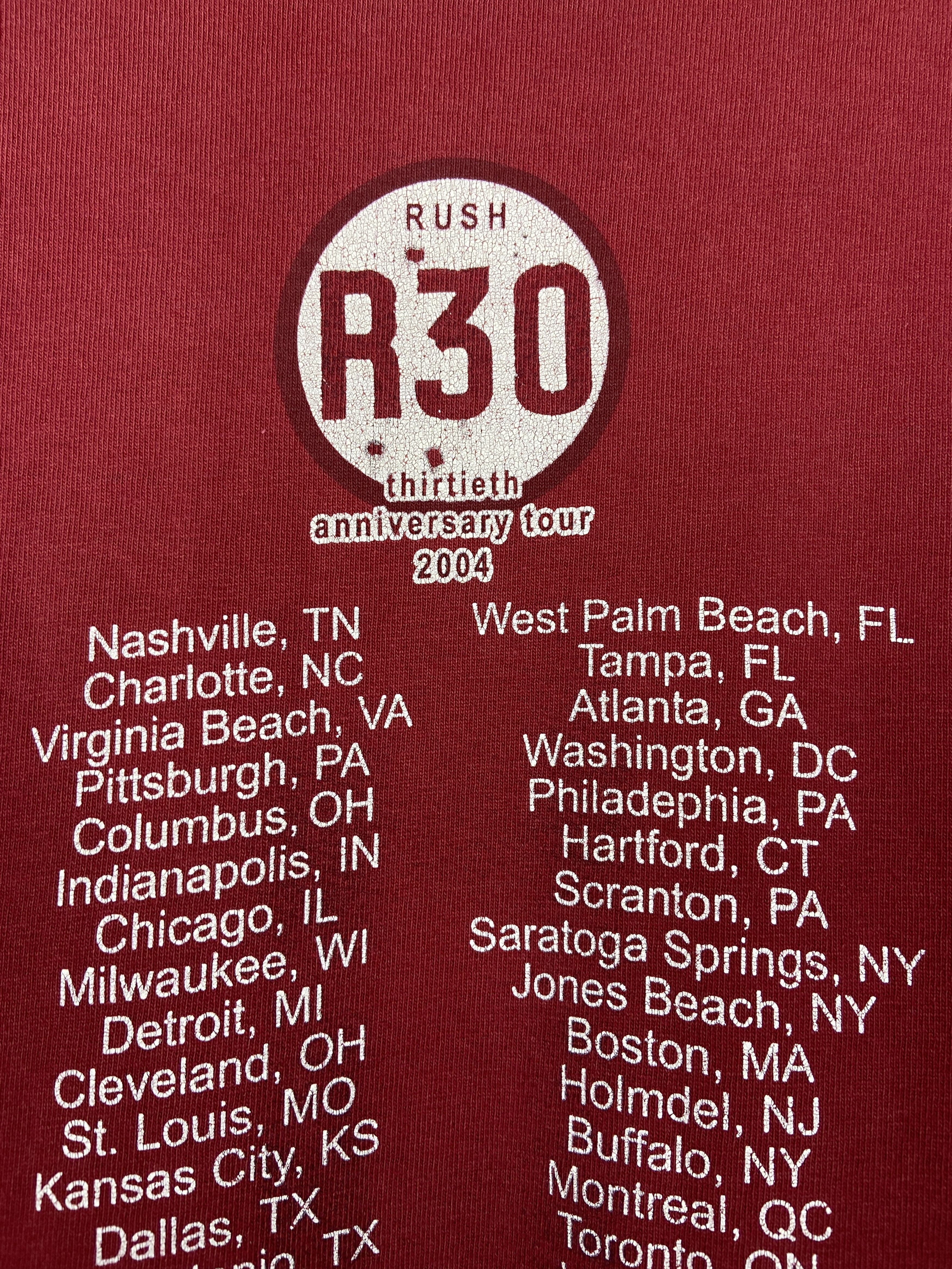 Band Tees Vintage Rush R30 Anniversary Tour Rock Band T Shirt Tee Size US L / EU 52-54 / 3 - 7 Thumbnail