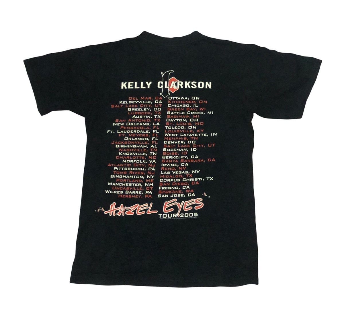 Band Tees × Famous Stars And Straps 2005 Kelly Clarkson Hazel Eyes US Tour 2005 Pop Artist Size US S / EU 44-46 / 1 - 3 Thumbnail