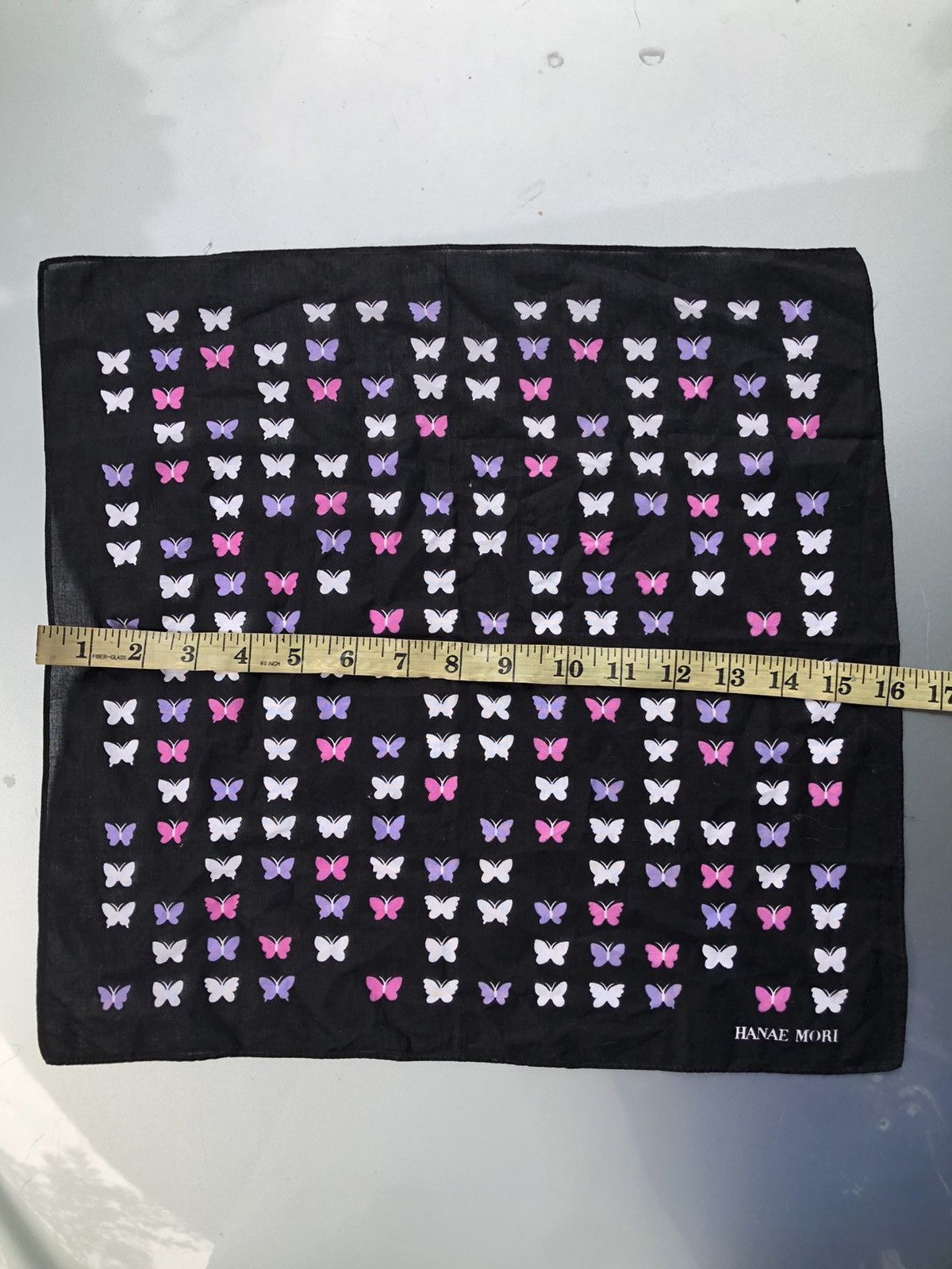 Designer Hanae Maori Handkerchief Pocket Square Butterfly Ovp Size ONE SIZE - 4 Thumbnail