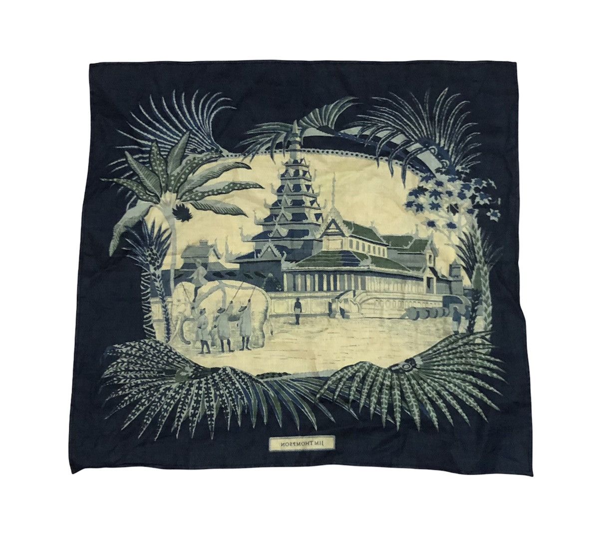 Designer Jim Thompson Pocket Square Landscape Cityscape Art Size ONE SIZE - 1 Thumbnail