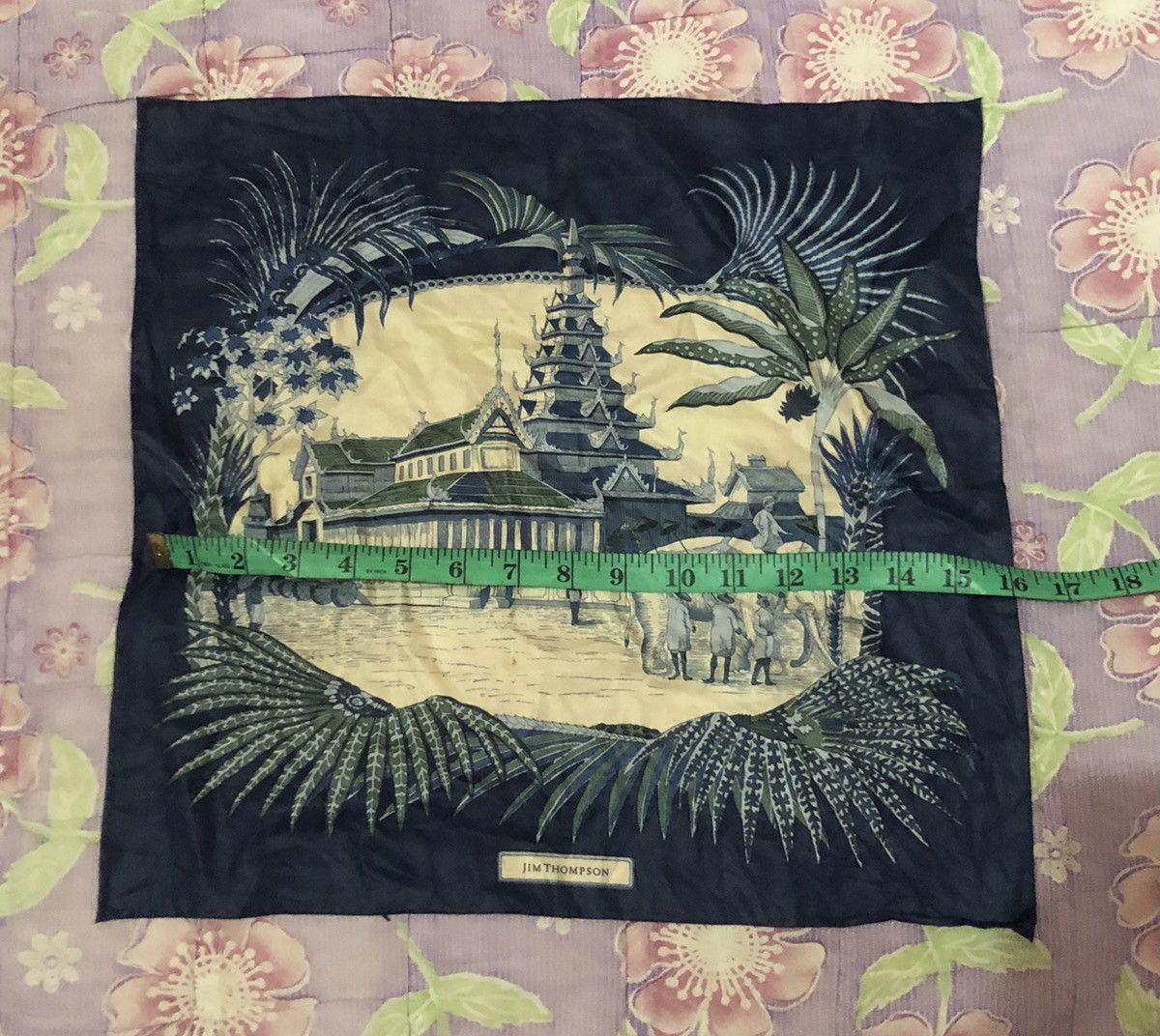 Designer Jim Thompson Pocket Square Landscape Cityscape Art Size ONE SIZE - 6 Thumbnail