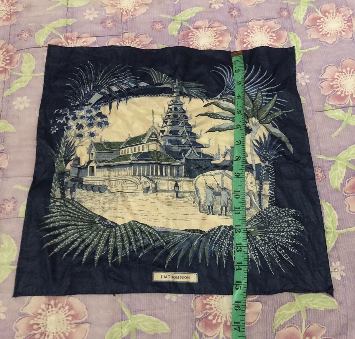 Designer Jim Thompson Pocket Square Landscape Cityscape Art Size ONE SIZE - 7 Thumbnail