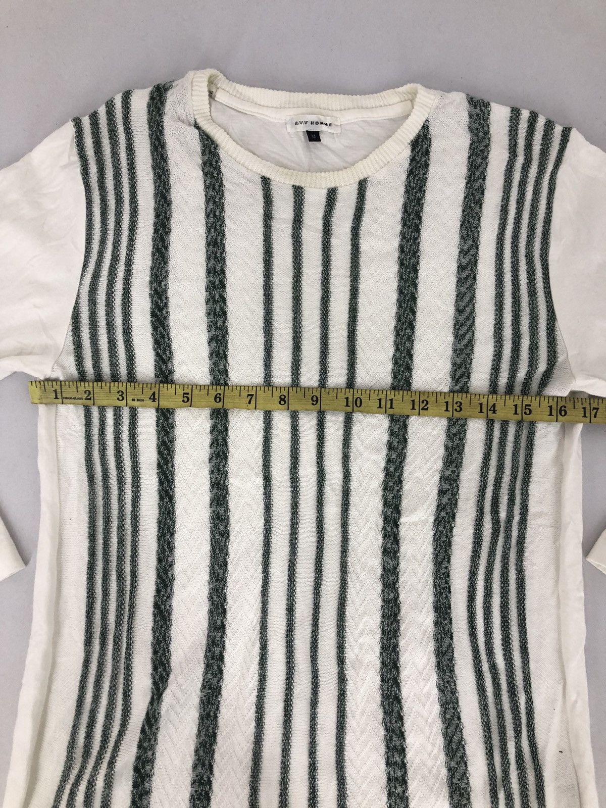 Other Vintage a.v.v Homme Knitwear Sweatshirt Striped Design Size S / US 4 / IT 40 - 6 Thumbnail