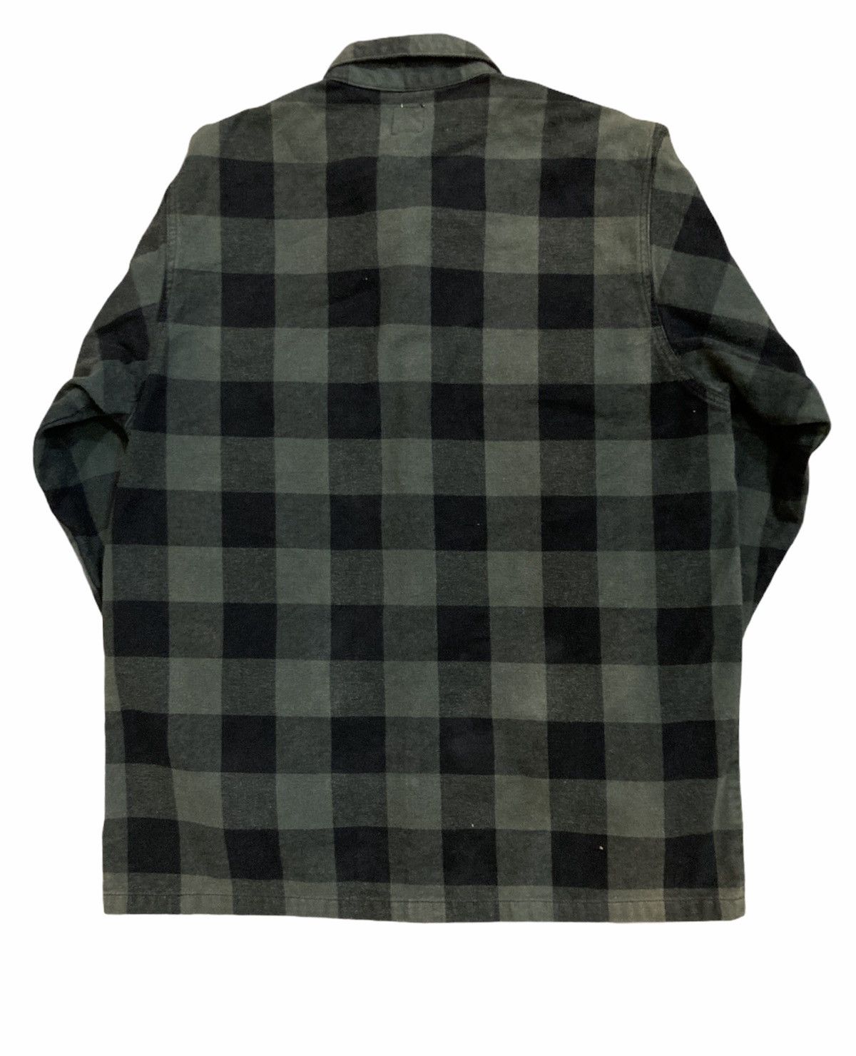 Japanese Brand × Post Overalls Post Overalls Check Plaid Workers Zipper Jacket Size US L / EU 52-54 / 3 - 2 Thumbnail