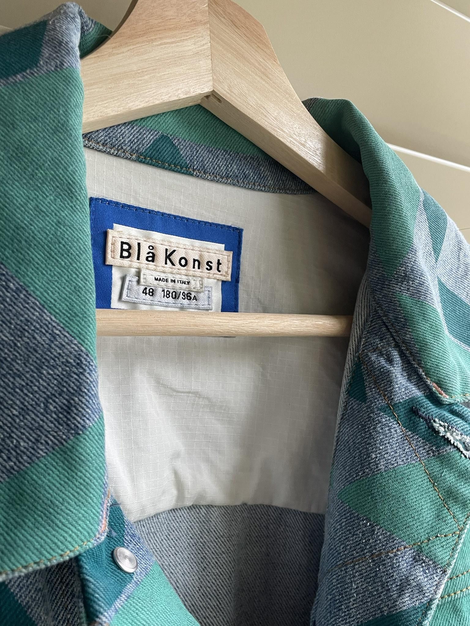 Acne Studios Bla Konst Tent Denim Jacket with Mountain Print Size US M / EU 48-50 / 2 - 6 Thumbnail
